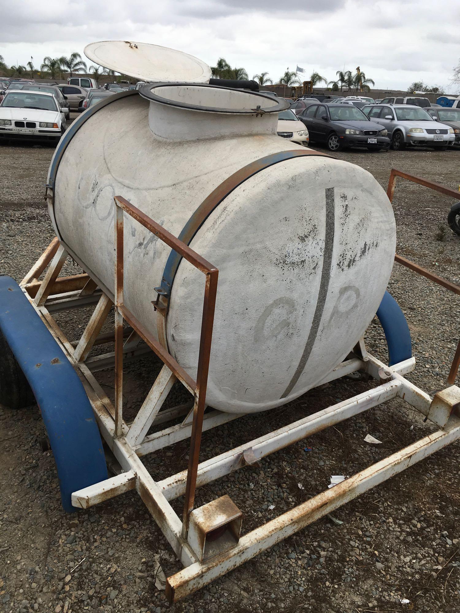 Portable water tank with pump & trailer