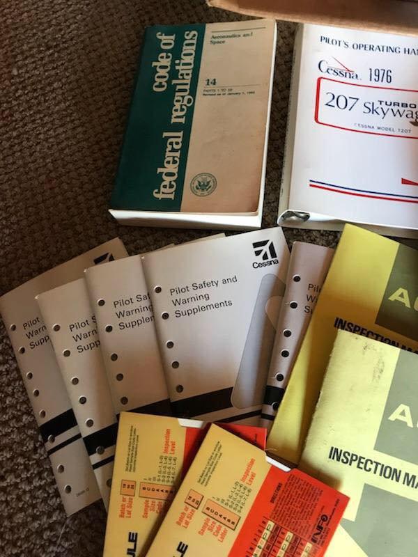 Lot of assorted drawings, pilots handbooks, etc