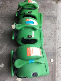 Servpro Turbo Air Mover / Carpet Dryer, They have tags with ?slow start? on them