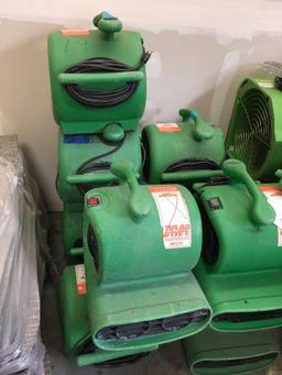 Lot of Air Mover Carpet Dryers & parts. Not working.