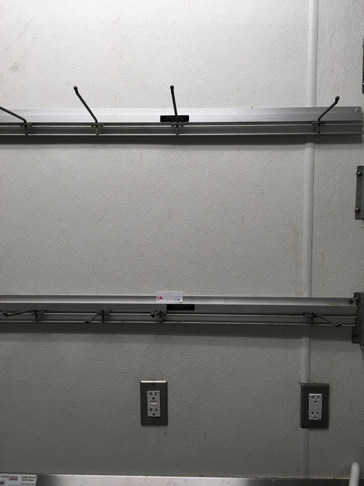 Wall Racks, 36"w with 4 hooks