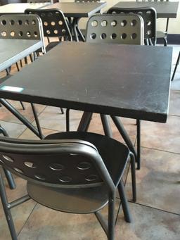 EMU Patio Bistro Set, (1) 24" x 24" table and (2) chairs