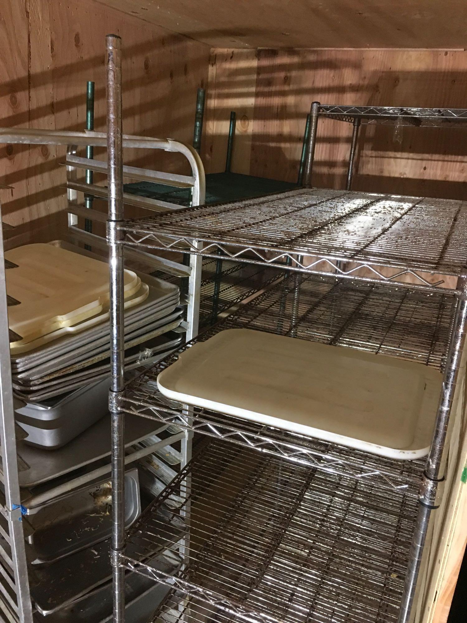 CONTENTS OF THE VAULT, MISC PANS & RACKS