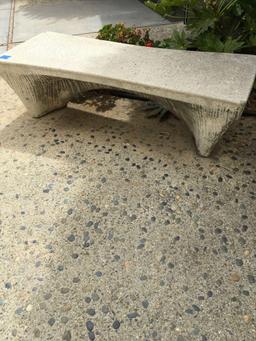 Concrete bench, heavy, 22 in. x 58 in. x 16 in.