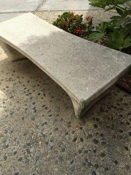 Concrete bench, heavy, 22 in. x 58 in. x 16 in.