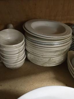 China dinnerware, assorted styles, 75 pieces