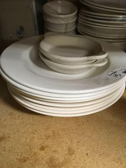 China dinnerware, assorted styles, 75 pieces