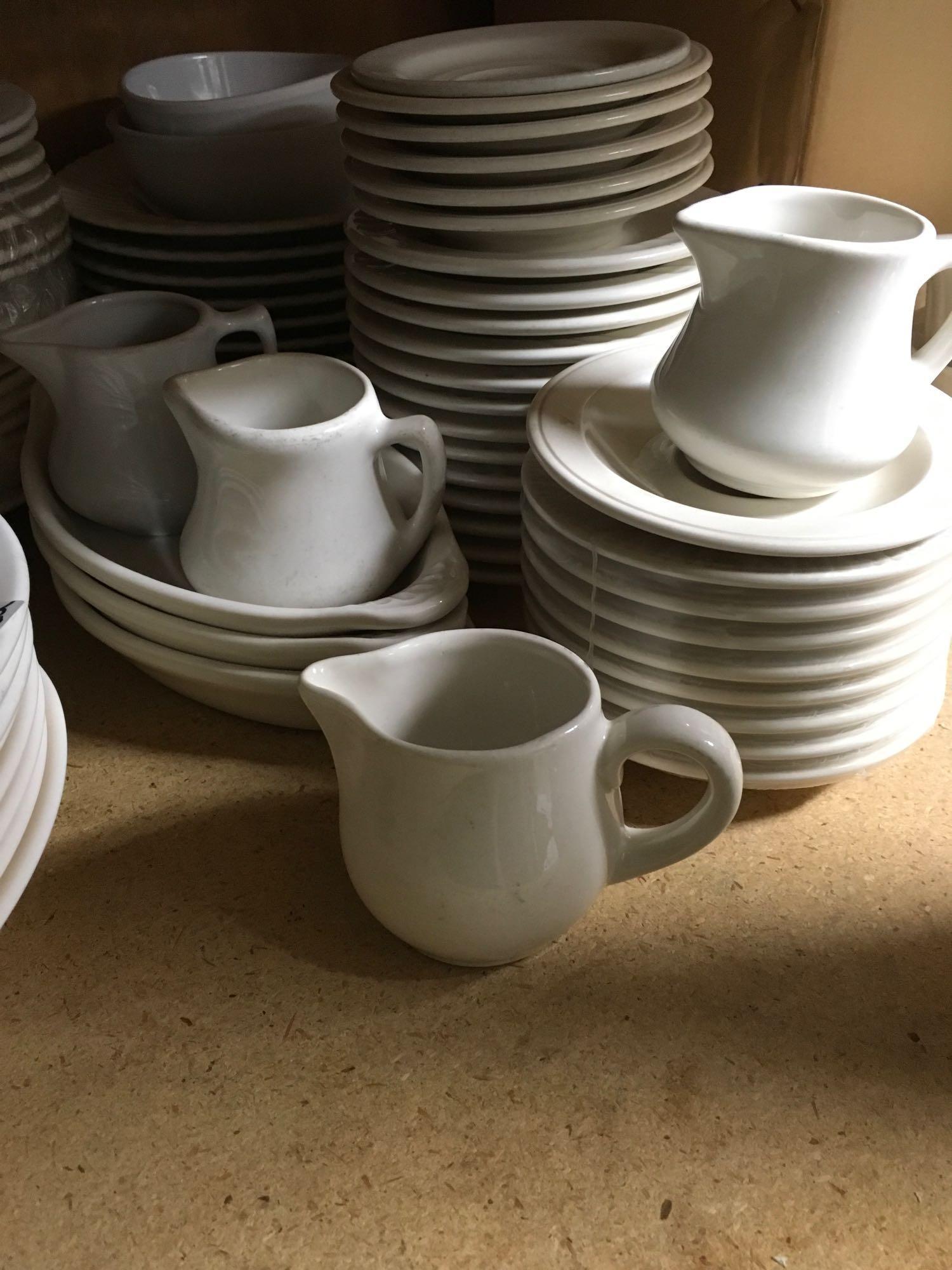 China dinnerware, assorted styles, 75 pieces