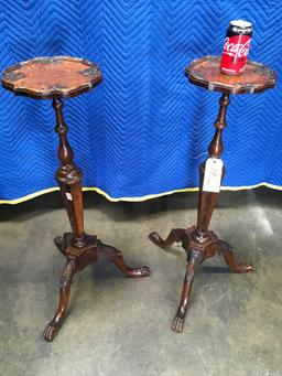 Antique beautiful decoration with claw feet tables