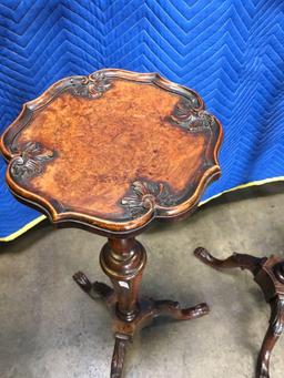 Antique beautiful decoration with claw feet tables