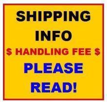 ****SHIPPING INFORMATION** DO NOT BID ON THIS ITEM!!