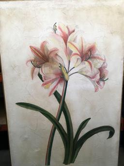 Watercolor painting, Lily Botanical, by Shears