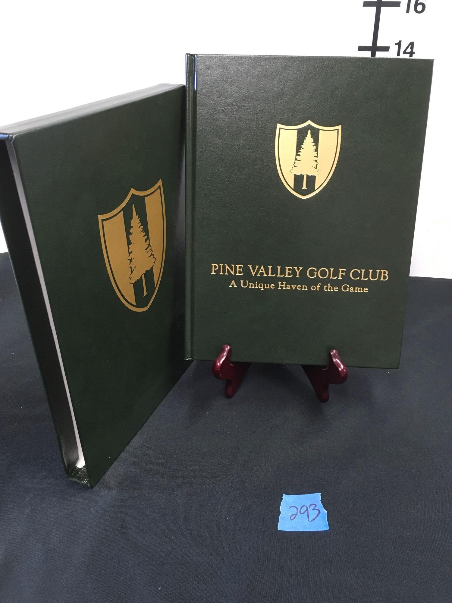 Pine Valley Golf Club A Unique Haven of The Game. Signed by Jim Finegan. Book with bookcase