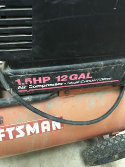 Sears craftsman model 919155613 1.5HP 12 gal air compressor