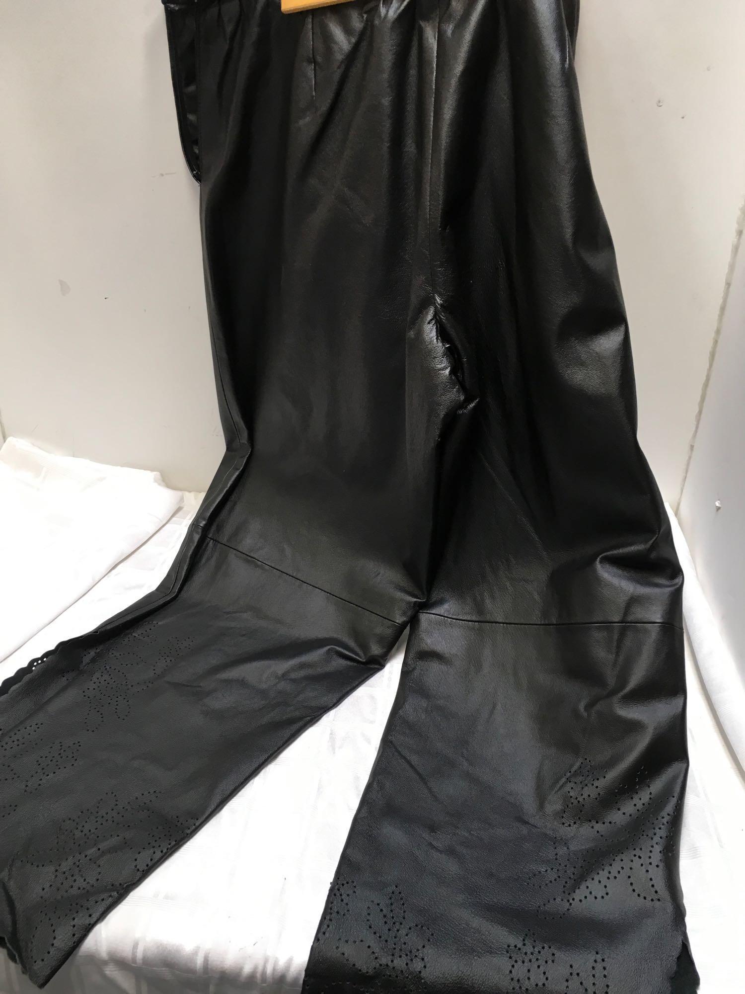 New Terry Lewis Ladies Leather Jacket Size XL, 2 pair Ladies Leather pants size 18 & 20