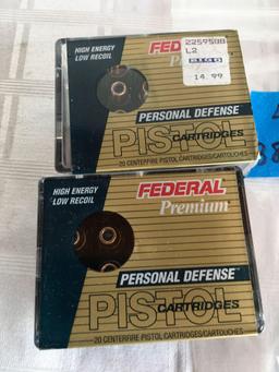 Federal Premium .38 defense. 40 rounds