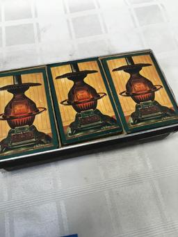 Vintage playing cards and Jack Daniels playing cards with tin