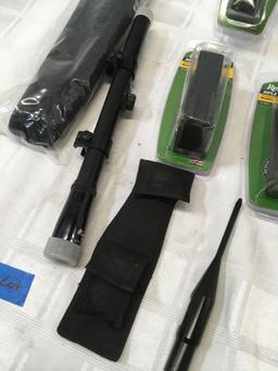 Remington Rifle Mags, Rifle Scope & Sock