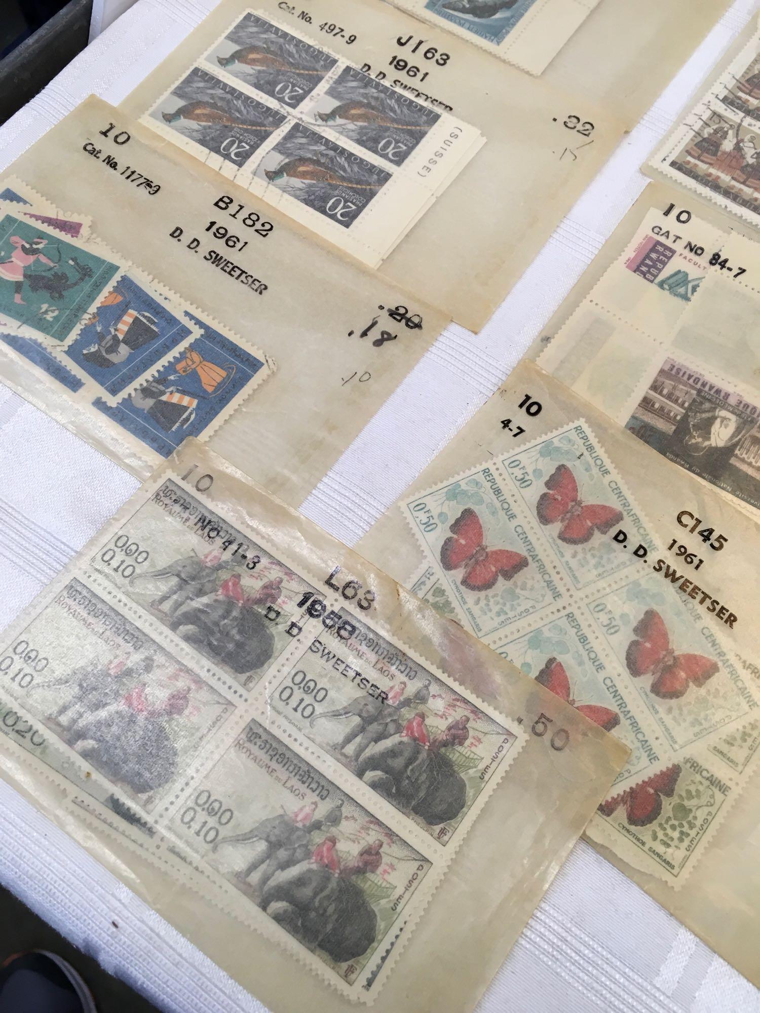 Stamp collection. 100s of stamps. See ALL the pics