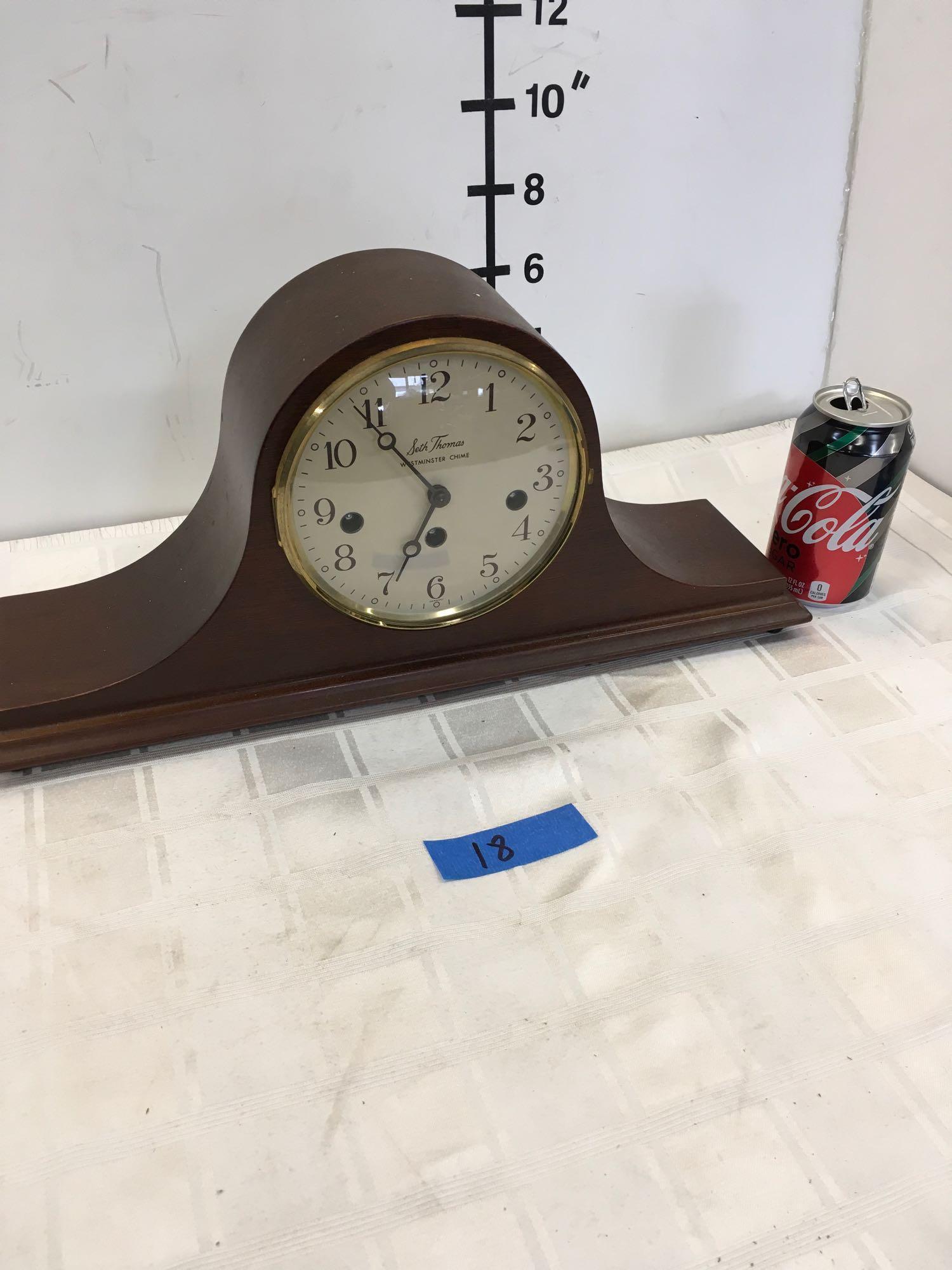 Seth Thomas Westminster chime mantel clock