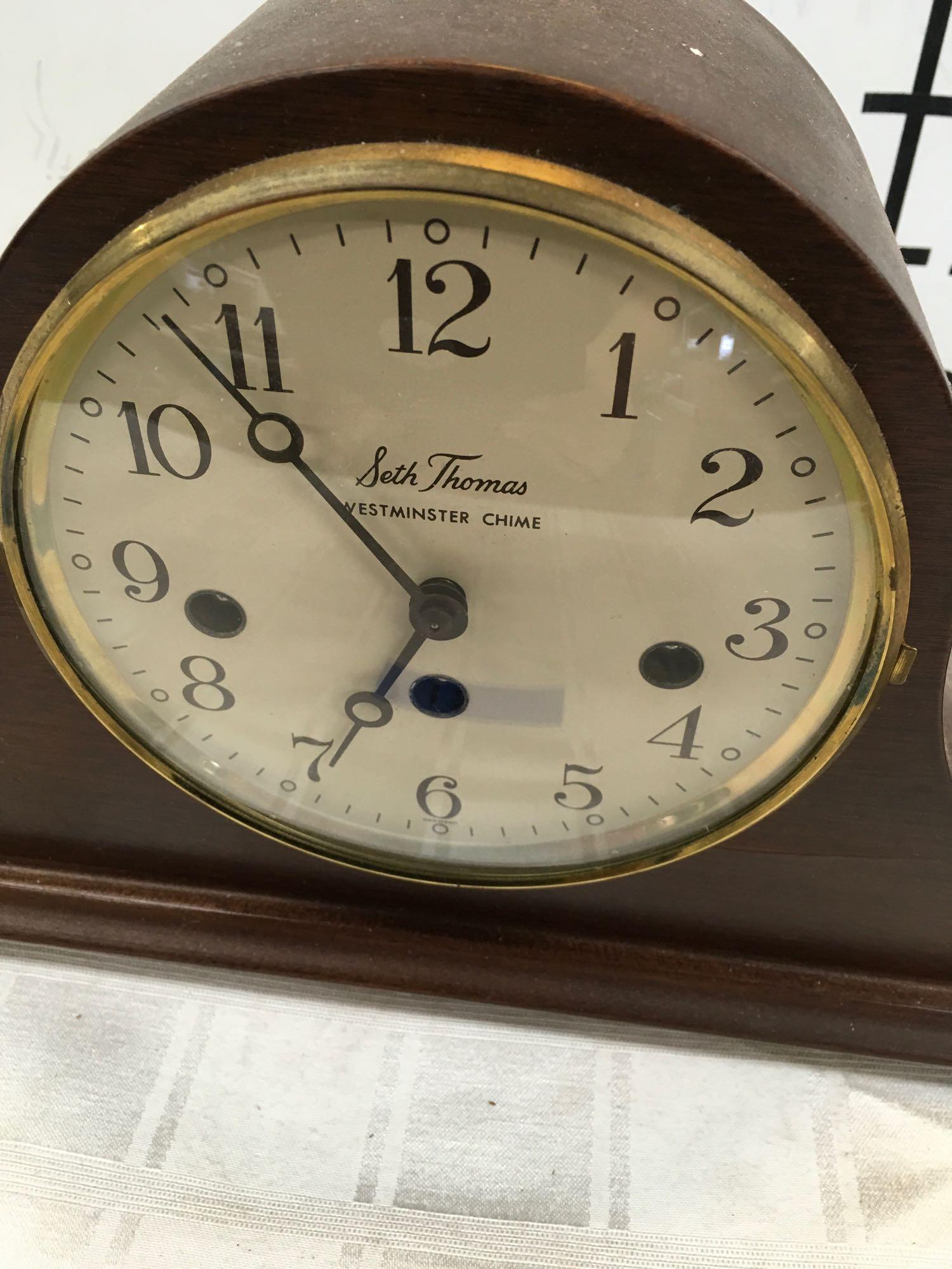 Seth Thomas Westminster chime mantel clock
