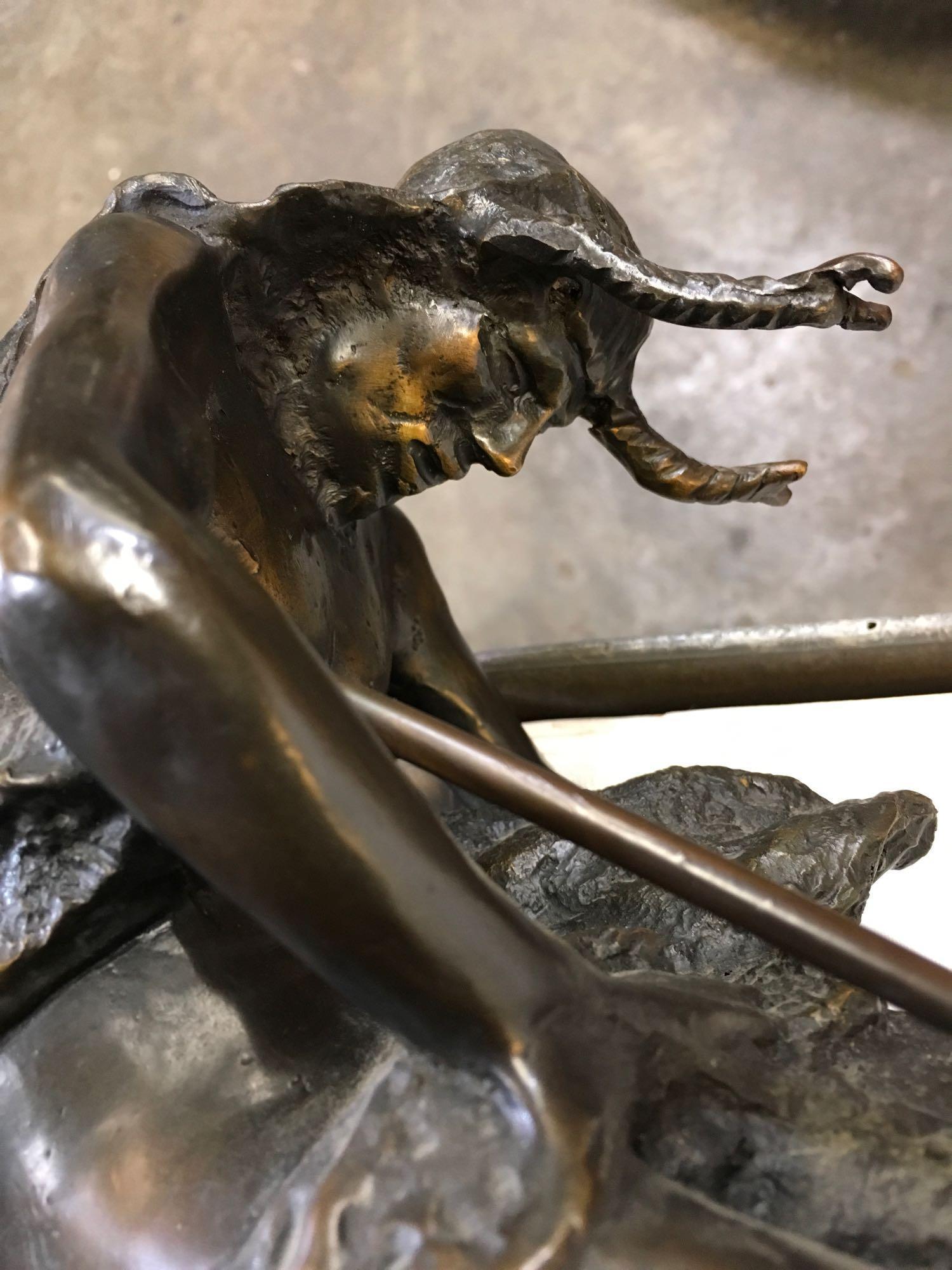 "End Of The Trail" by James Fraser Large Bronze Sculpture