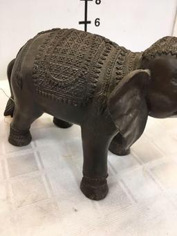 Metal elephant statue