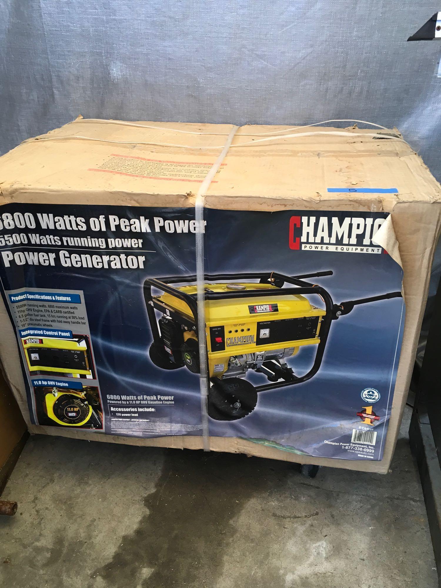 Champion 6800/5500 Watt Power Generator