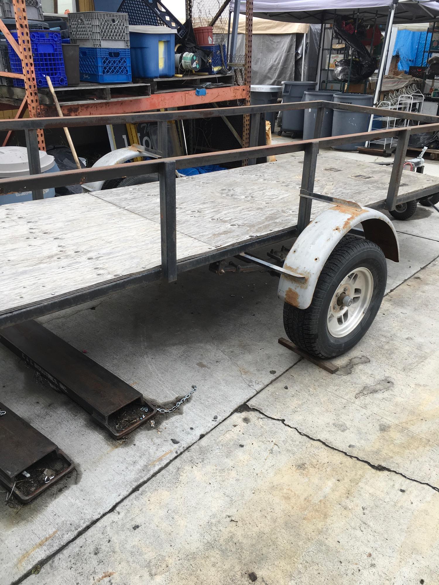 7' x 12'  trailer,  Current Reg. expires 01/31/2020