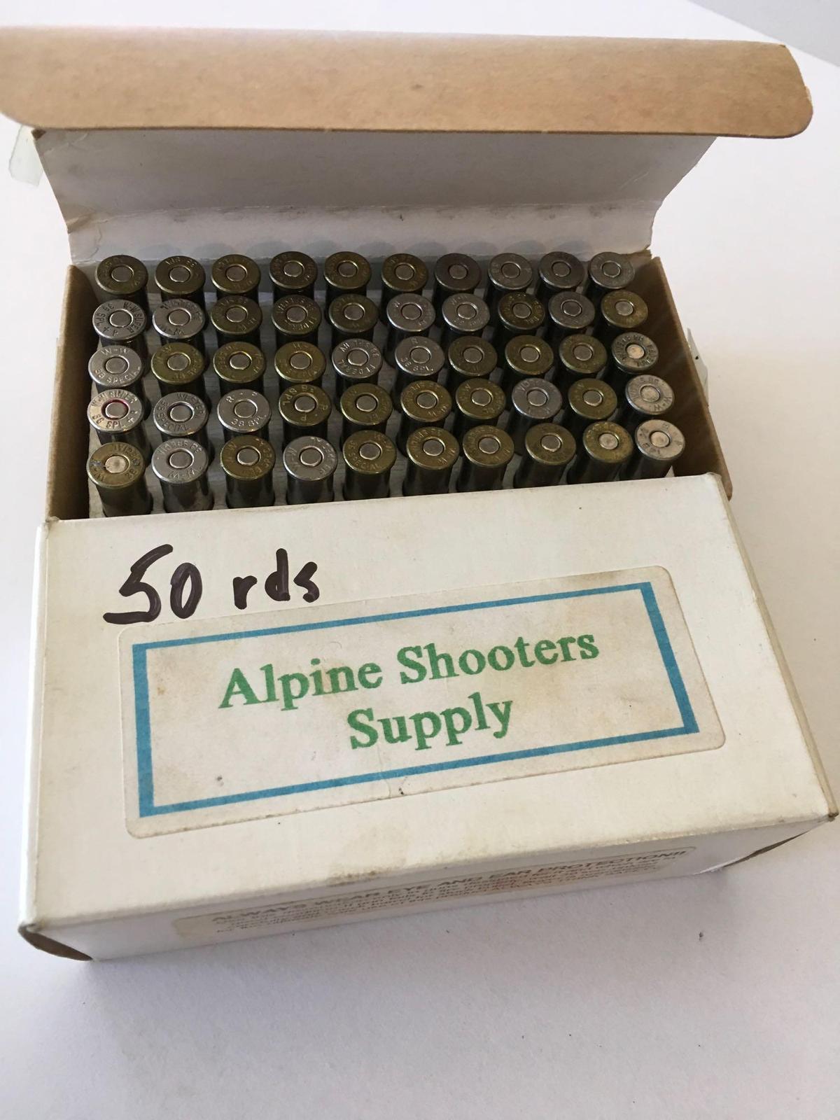 Ammo: .38 Special, 100 rounds-reloads