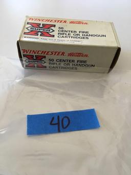 Ammo: Winchester, 44 rem mag, 50 rounds