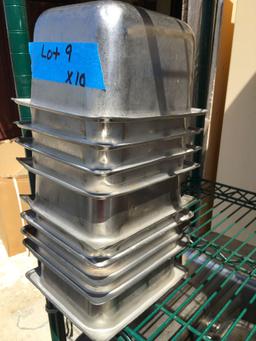 S/S Food Pans, 1/6 x 4" (5ea.) and 6" (5ea.)