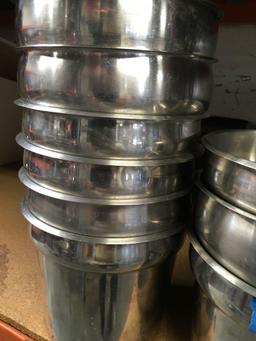 Stainless steel inserts, 8", no lids