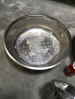 Stainless steel colander's in china cap