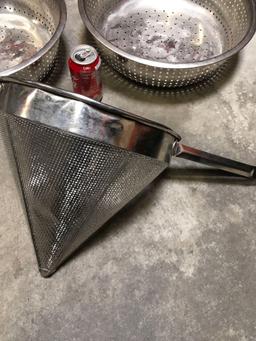 Stainless steel colander's in china cap