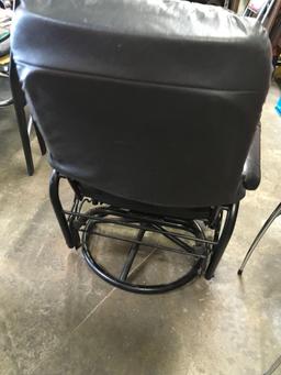 Chair rocker with rocking foot stool
