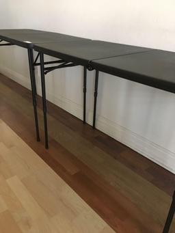 Adjustable folding tables. 20" x 40"