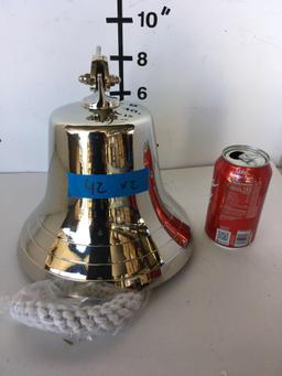 New Nautical. 9" silver finish, ship bell