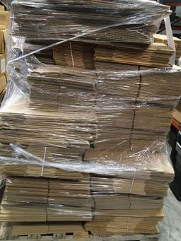 Pallet of assorted sizes, packaging boxes