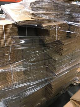 Pallet of assorted sizes, packaging boxes