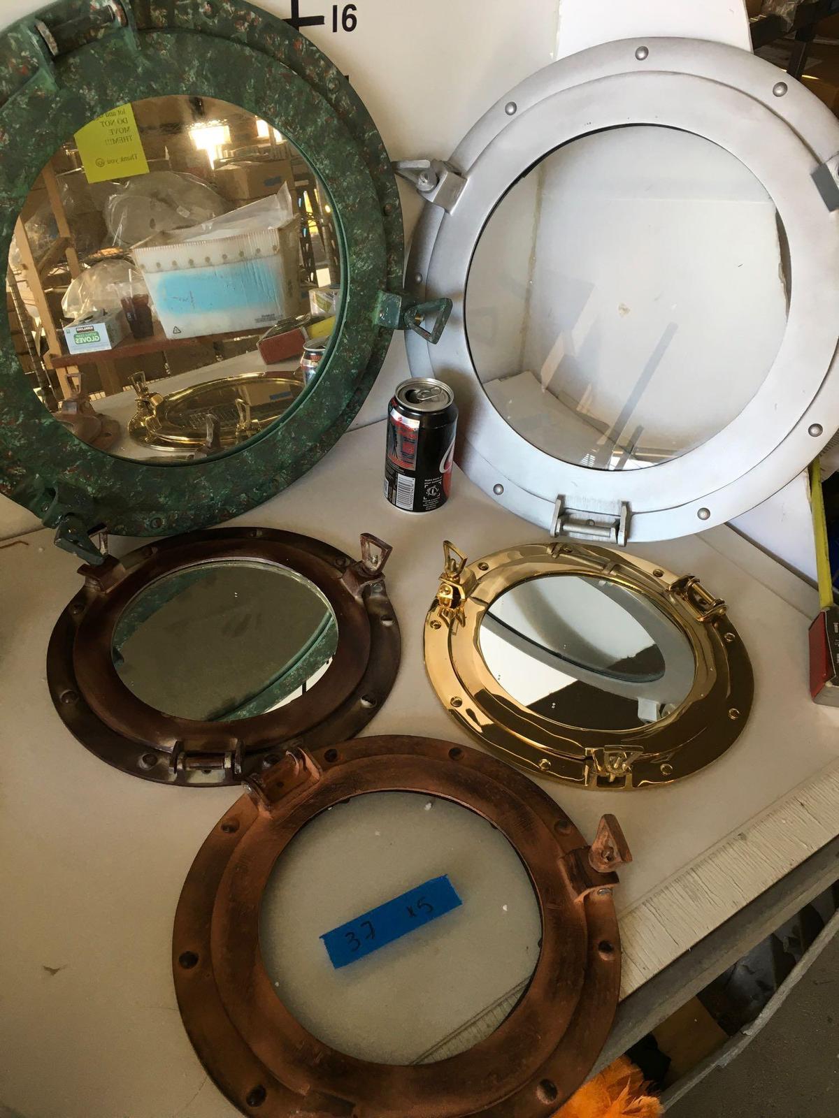 New nautical. Assorted size/colors portholes