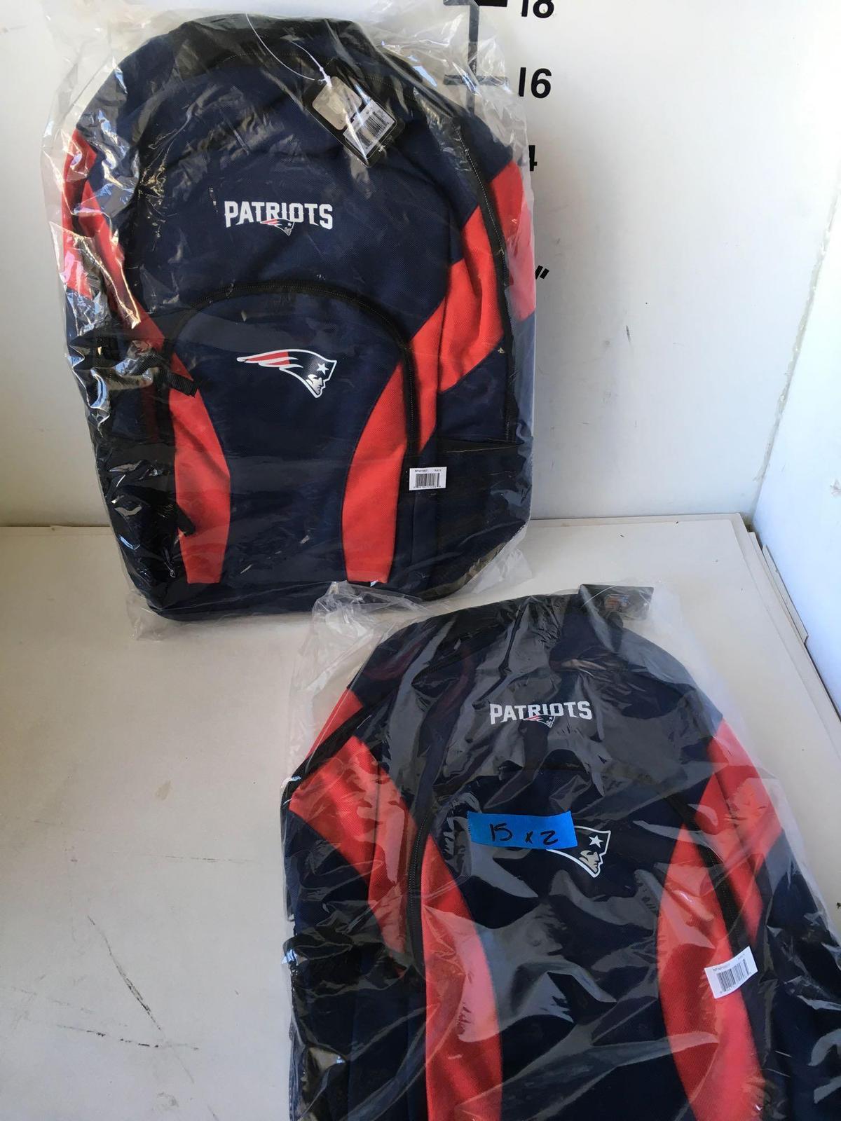 Football team New. New England Patriots back packs