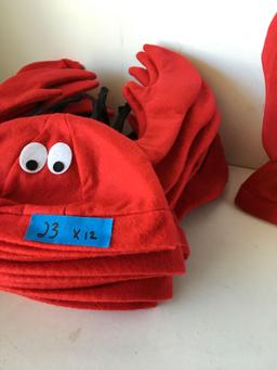 New crab hats. Size: One Size