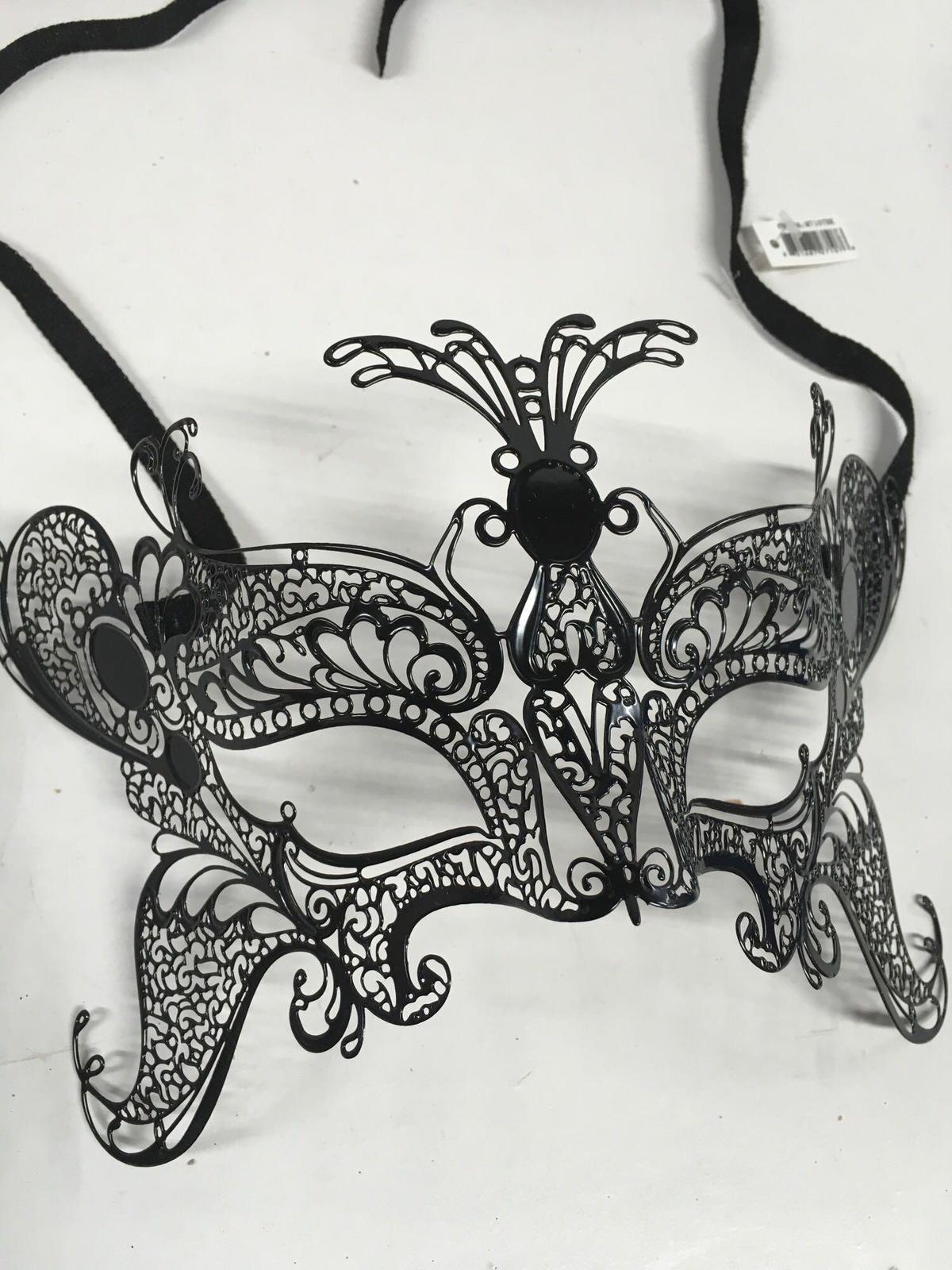 New metal black butterfly style eye masks