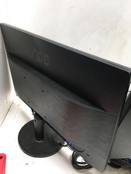 AOC and Acer computer monitors