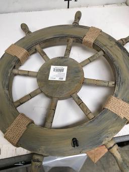 New nautical 24" ship wheel. Individually boxed