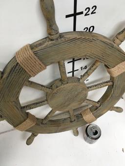 New nautical 24" ship wheel. Individually boxed