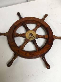 New nautical 14" ship wheel. Individually boxed