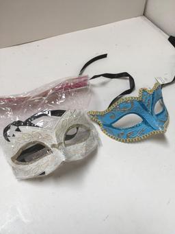 New 7) white 11) blue eye masks