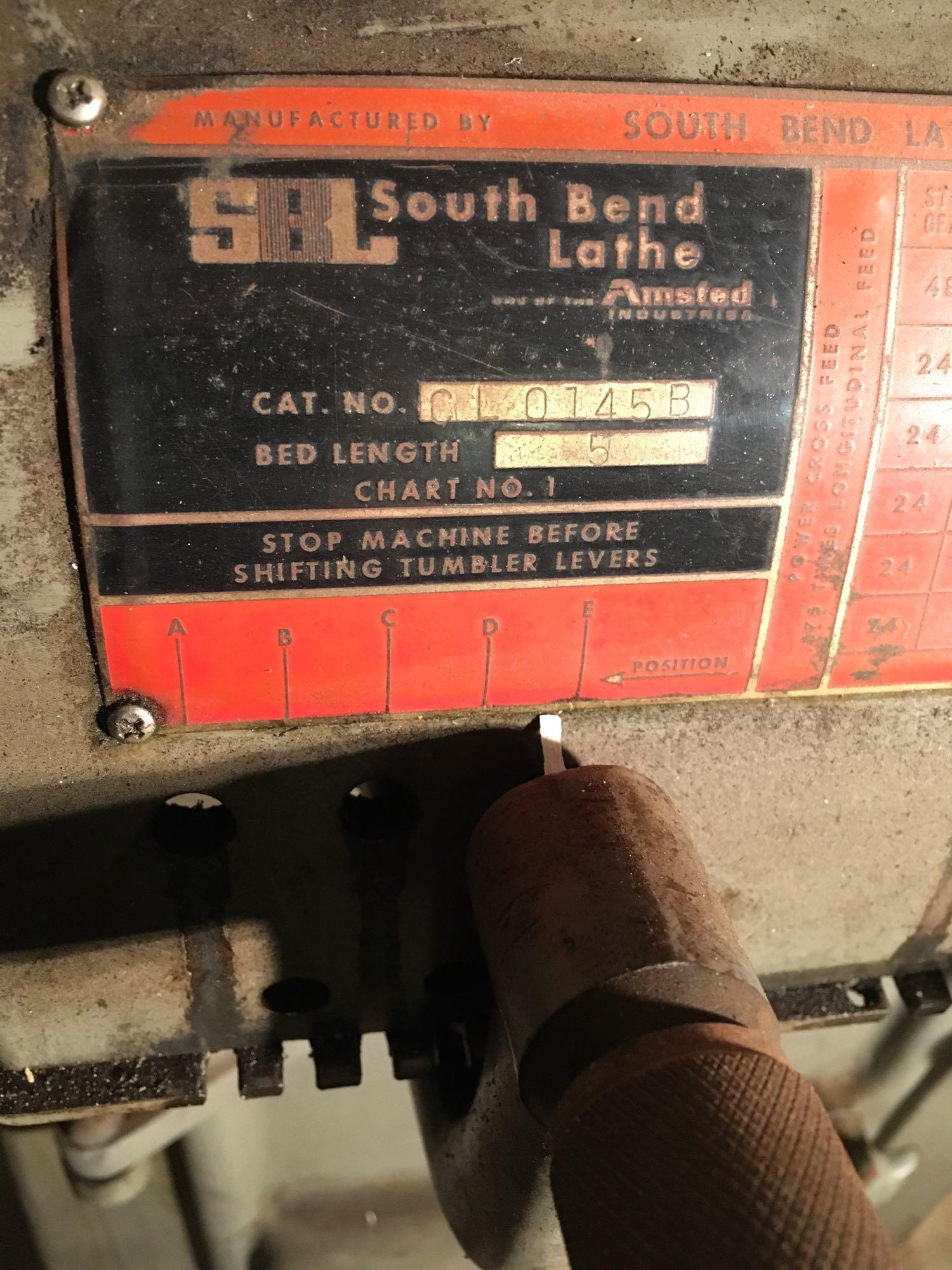 13" South Bend Flame Hardened lathe serial #15026 T